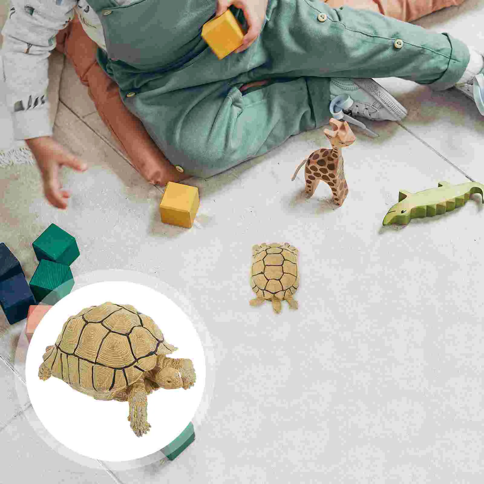

Turtle Garden Sculpture Birthday Decoration for Girl Simulation Realistic Figurines