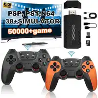 X2Pro TV Game Stick 4K HD poignée vidéo Console de jeu 40K/50K jeux 64g/128g pour PSP rétro jeux d'arcade PK M15 Pro pour les jeux à domicile 1