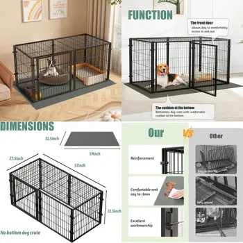 XL Metal Dog Crate 1