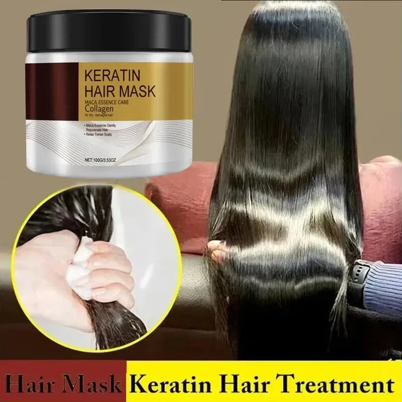 

Natural Essence Collagen Hair Mask Smooth Damage Restore 5 Seconds Soft Hair Prevent Dryness Split Deep Repair Keratin Products