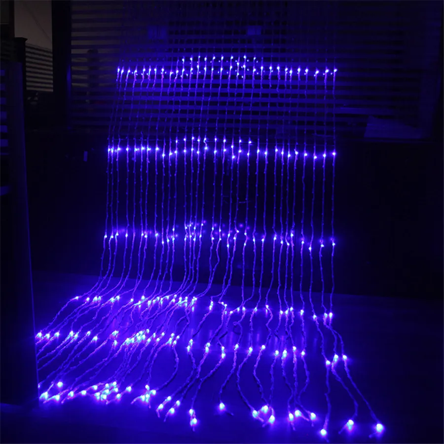 thumbnail image 1 of Guirnalda de luces LED navideñas con forma de cascada y lluvia de meteoritos, 2, 3 y 6 m, decorativas para el hogar, 1 of 4