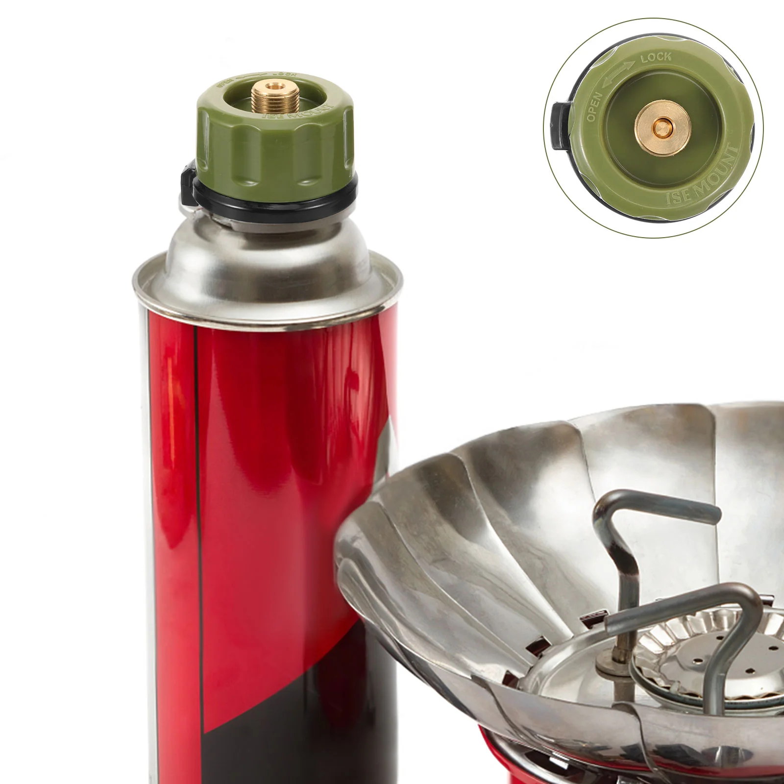

Gas Tank Transfer Valve Adapter Professional Stove Converter Outdoor Furnace for Camping Accessories