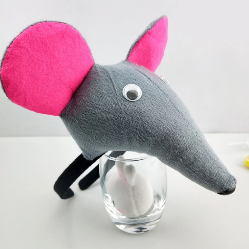 Children Mouse Costume Hairband Bowtie Tail Costume Set CarnivalParty Photoshoots Props Stage School Play