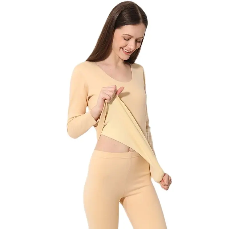 

Thermal Underwear Women Seamless Bottoming Shirt Solid Color T-Shirt Thin Fiber Thermal