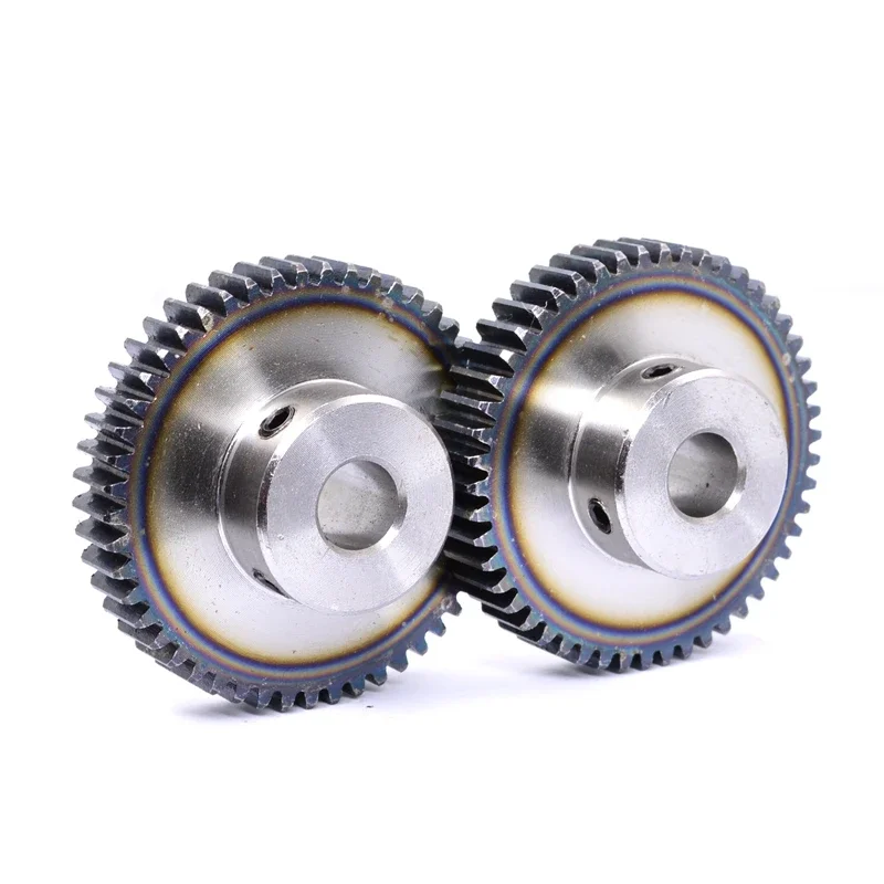 Module 1 Spur Gear Metal CNC Mechanical Transmission Gear 6~25mm Bore 45# Steel 1M 40~100 Tooth Motor Pinion Convex 1Pcs