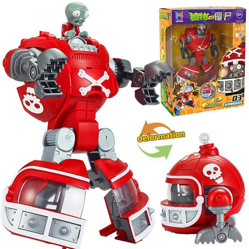 DIY 3 in 1 Plants vs Zombies Toys Action Figure Dr.Zomboss