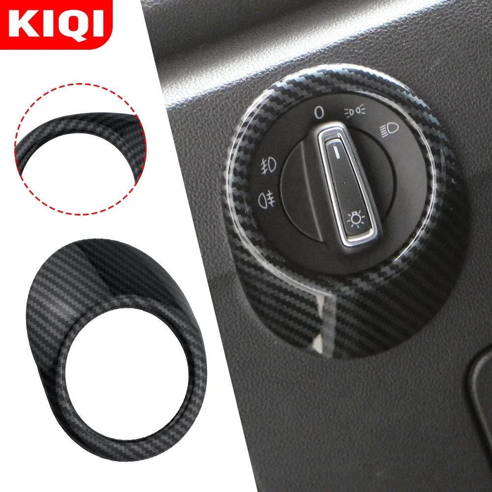 Per Volkswagen Vw T-Roc T Roc 2018-2023 Luce Frontale Interna Interruttore Di Regolazione Del Faro Copertura Trim Sticker Car Styling