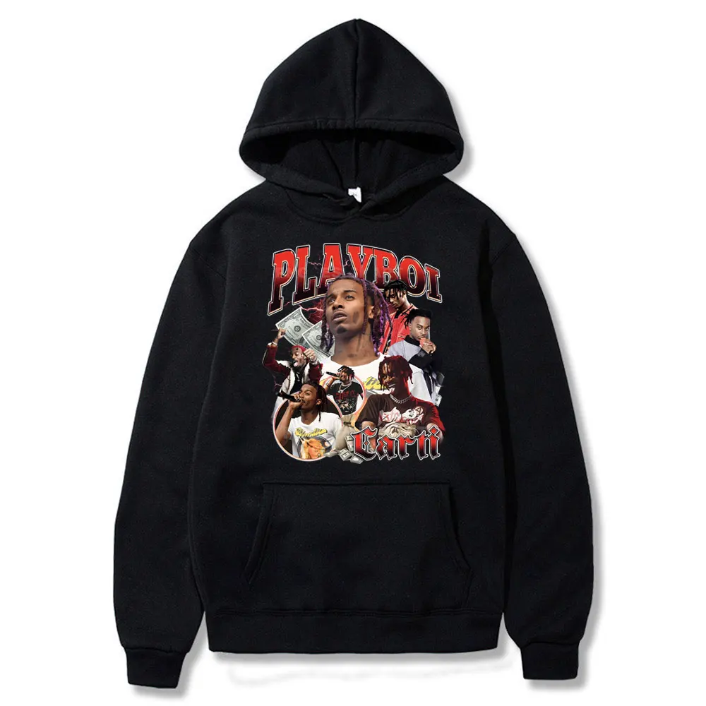 

Rapper Playboi Carti Graphics Hoodie Male Hip Hop Trend Sweatshirt Men Casual Oversized Hoodies Regular Men's Clothes Streetwear