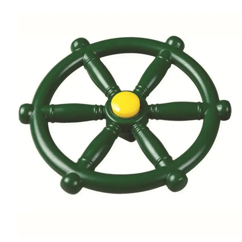 Portable Pirate Ship Wheel For Swing Set Backyard Amusement Park Steering Wheel For Kids Boat Steering
