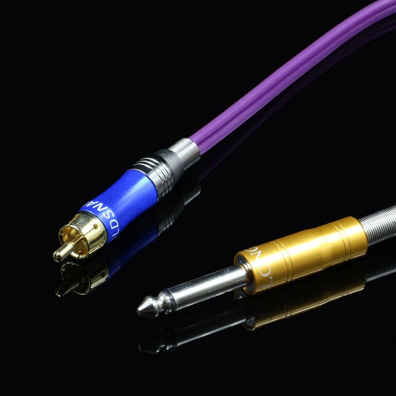 1PC Silicone RCA Tattoo Clip Cord 4 Colors Clip Cable for Tattoo Power Supply Machine Gun