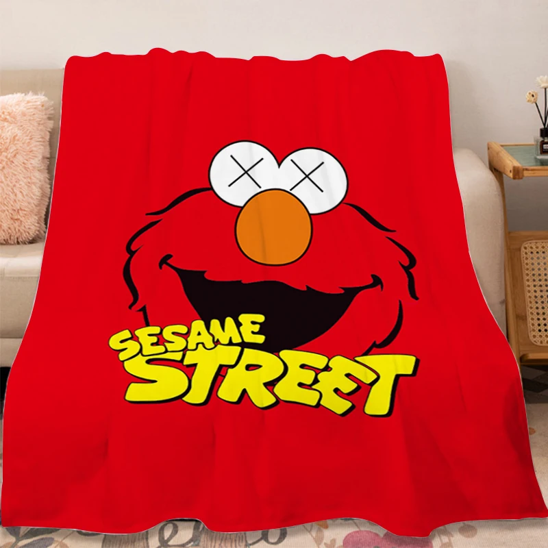 A-Sesame Street 소파 담요, 극세사 침구, 푹신하고 부드러운 담요, 킹 사이즈 담요, 따뜻한 침대 플리스, 캠핑 맞춤형 담요