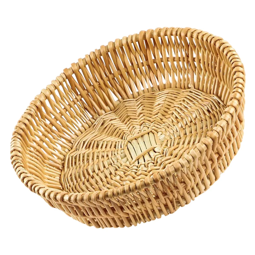 

Wicker Woven Storage Basket Desktop Woven Basket Household Woven Storage Organizer