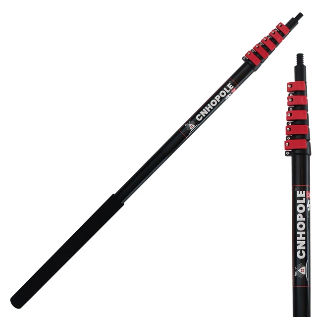 24/30/36/40 ft Heavy Duty High Reach Extension Window Cleaning Pole Telescopic Extendable Paint Roller Handle Garden/Picking