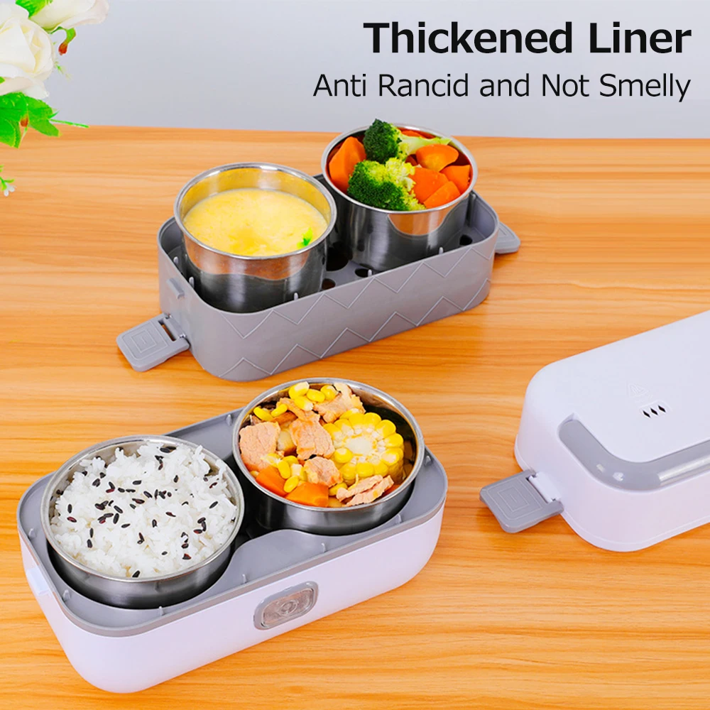 Electric Heating Lunch Box For Kids School Food Container Leak