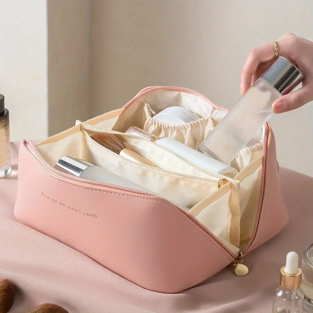 Luxury Women’s Makeup Organizer Bag – Toiletry Kit with Zipper, Travel Cosmetic Storage Pouch for Ladies Bags & Storage Items Beach bags
