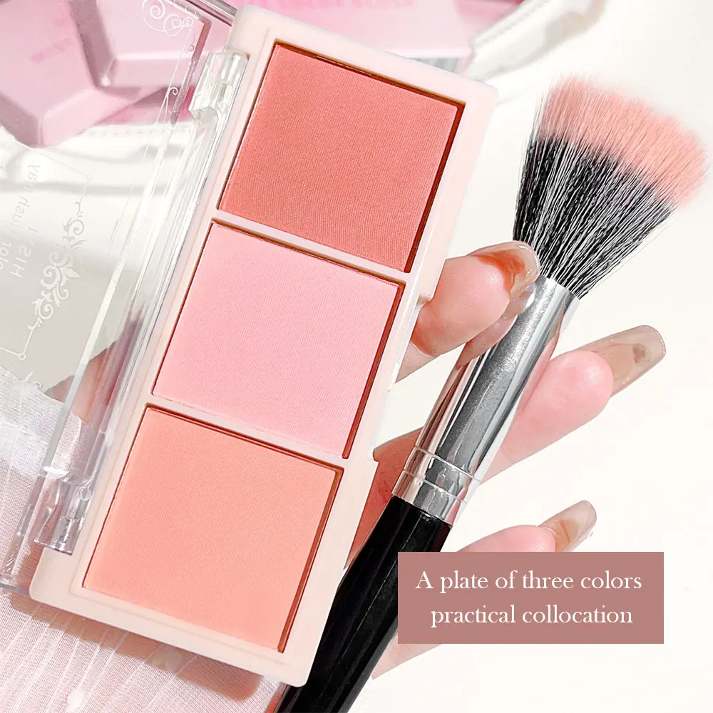 Blush Plate Three-color Matte Natural Makeup