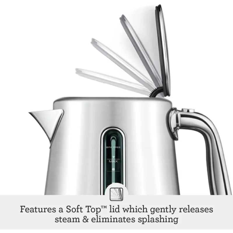 Breville the Smart Kettle™ Luxe Electric Kettle, BKE845OYS, Oyster Shell 4