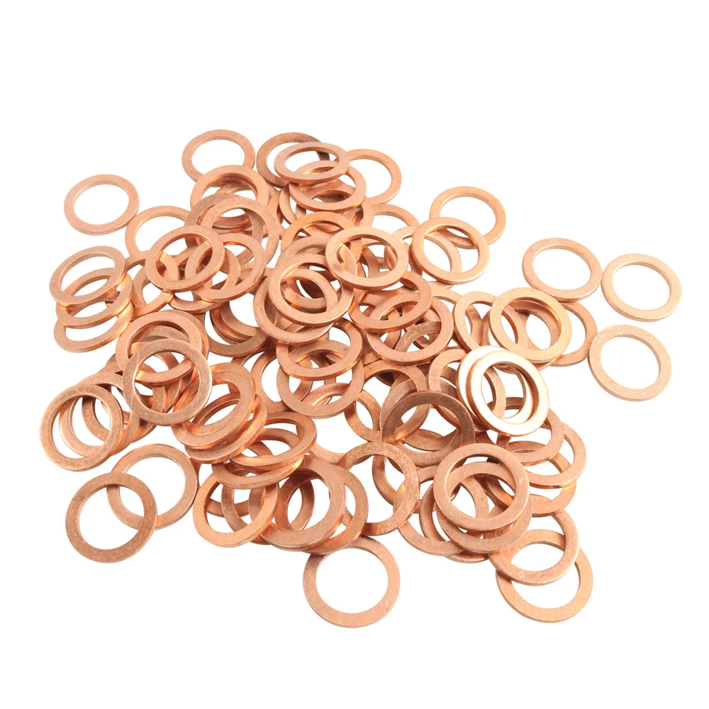 Oil Drain Plug Gasket Oil Drain Plug Seal Washer Sealing Washers 100pcs Oil Drain Plug Crush Washers 007603014106 for Mercedes-Benz A220 -