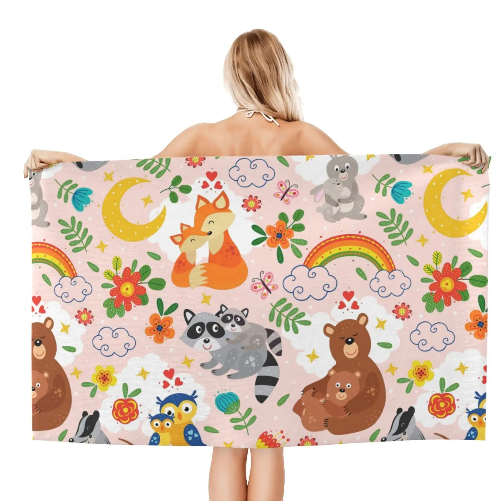 

Microfiber Beach Towels for Adults Sand Free Travel Towel Large Fast Drying Lightweight Oversized Bath Towels
