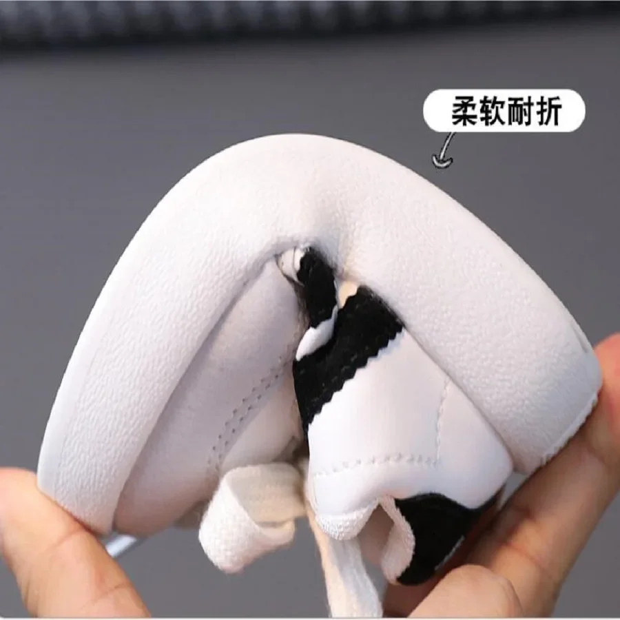 Children's Sports Sneakers Autumn Winter New Girls' Casual Shoes Boys' Forrest Gump Shoes Fashion Soft Sole Black Silver Pink 6