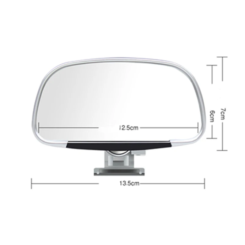 360 Degree Adjustable Wide Angle Side Rear Mirror Blind Spot Convex Mirrors Car Reverse Parking Auxiliary Rear View Mirror
