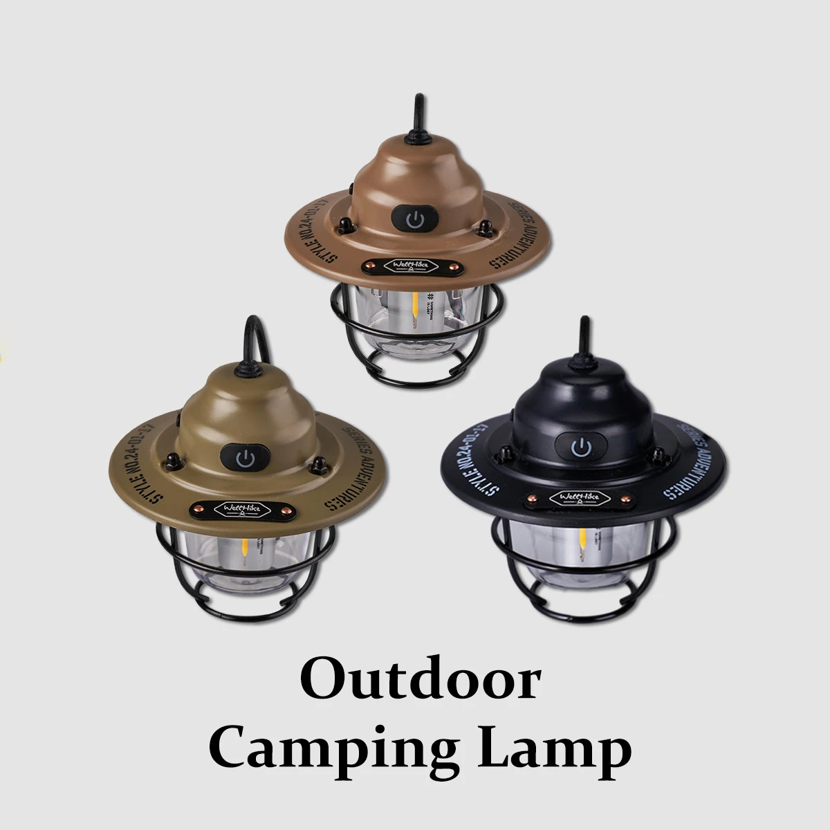Vintage Rechargeable LED Lantern, Durable Portable Light for Outdoor Camping and Home Decor