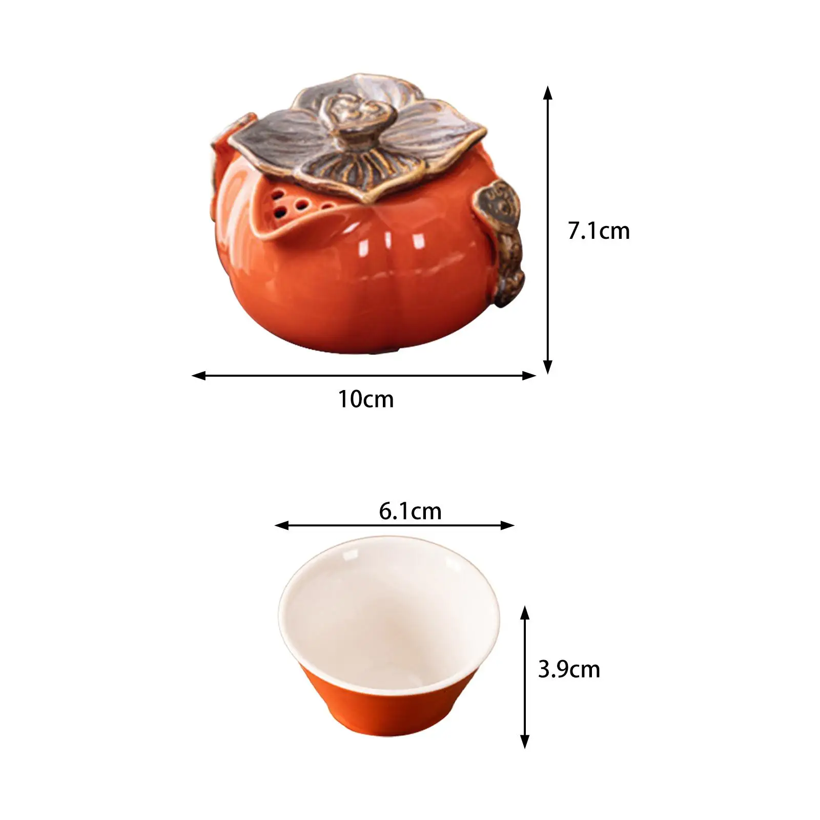 Tea Infuser Pot Water Tea Cup Tea Maker Kungfu Glass Tea Set for Outdoor Camping Dining Room Tea House New Year Father's Day