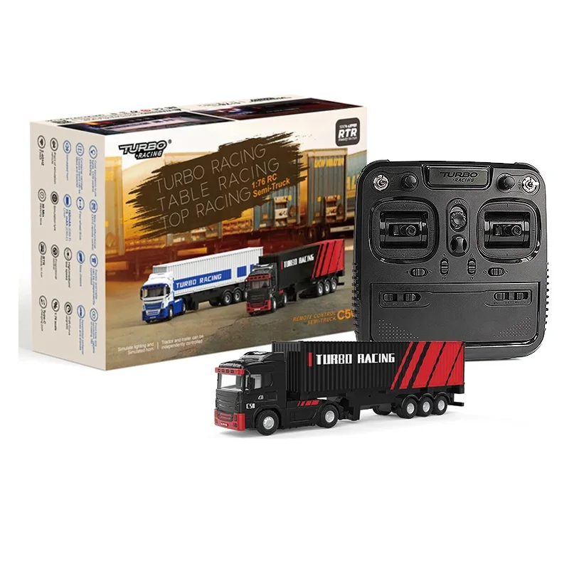 Tête de tracteur du camion semi-remorque télécommandé Turbo Racing 1:76 C50 RC