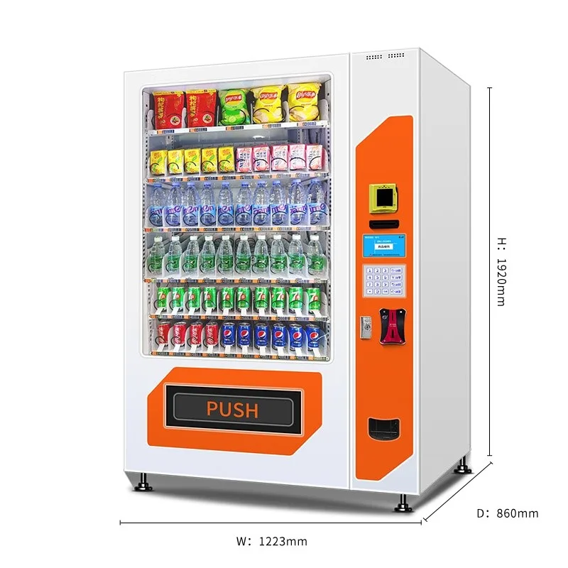 Factory Supply Cheap Price Snacks Vending Machine With Card Reader Bill And Coin Touch Screen factory supply multiple preservation technology smart touch screen pet feeder bowl