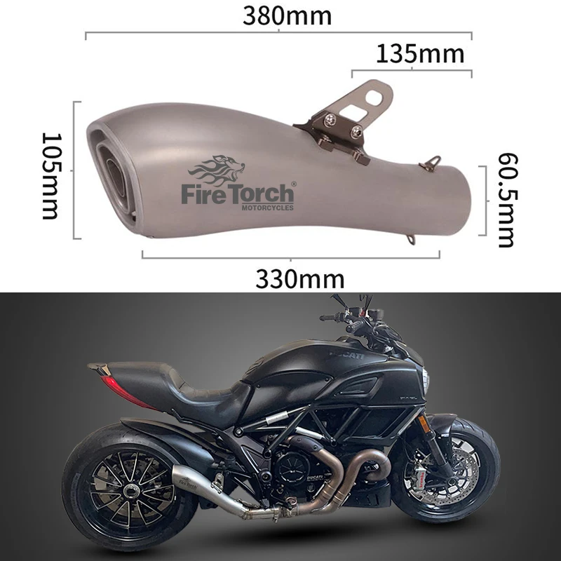 Universal Motorcycle FIRE TORCH Exhaust System Left & Right Moto GP Muffler Modify 51-60mm DB Killer For R15 R6 R1 Z250 Z900 - Image 2