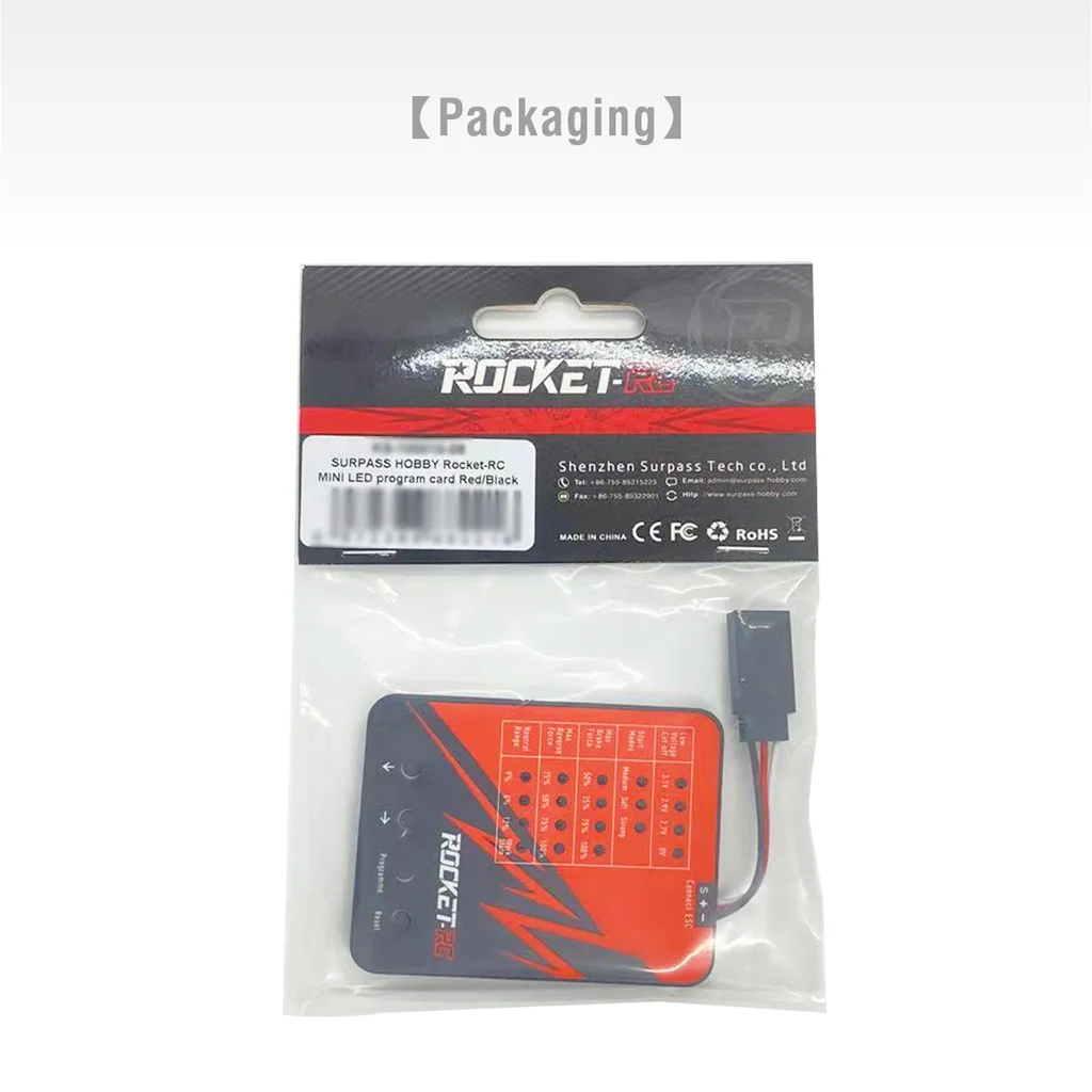 Surpass Hobby Rocket-Rc LED Programming Card For 1/24 1/28 Rocket