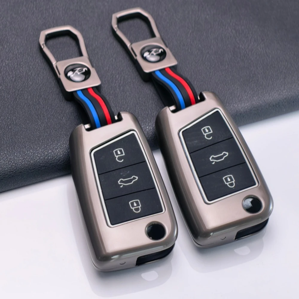 2025 New Zinc Alloy Car Key Case Cover for Volkswagen VW Polo Golf 7 MK7 for Skoda Octavia Combi SEAT Leon Ibiza CUPTRA Keychain