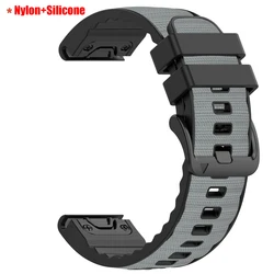 Premium Leather & Silicone Watchband - QuickFit Strap (22 - 26mm) - 1PCS QuickFit 22mm (Grey)
