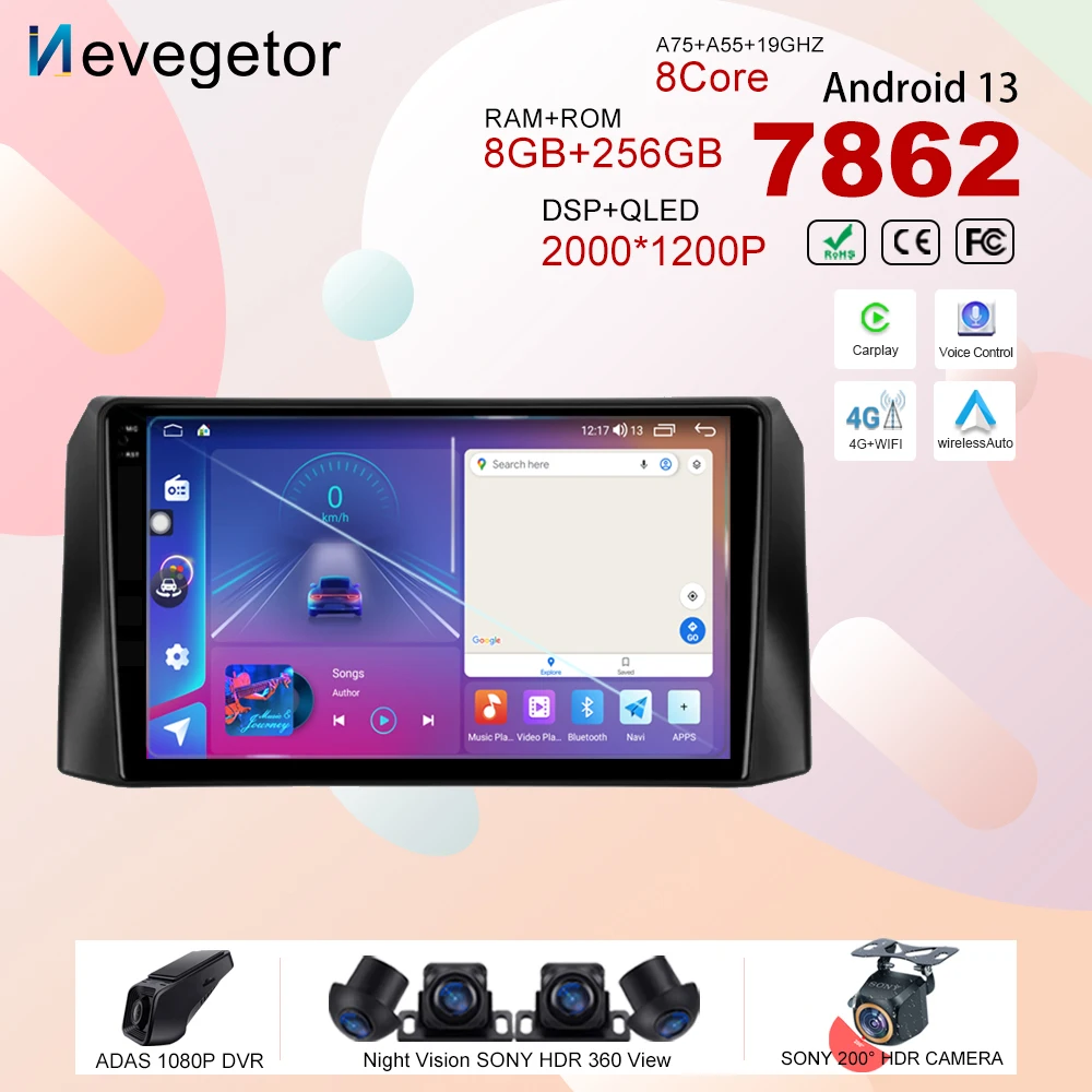 

Автомобильный Dvd-проигрыватель для уаз патриот 3 2016 - 2021 Android 13, автомобильный 5G wifi радио стерео мультимедийный плеер, GPS-навигация, беспроводной Carplay