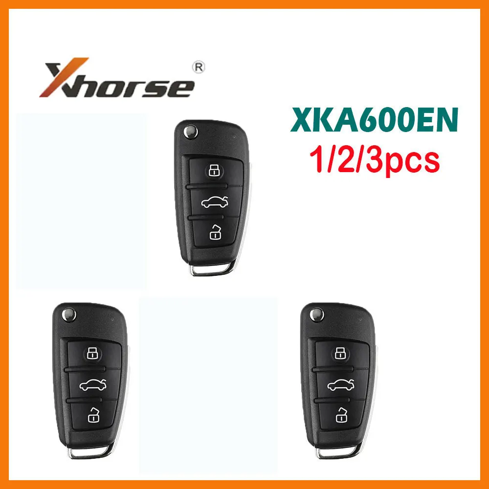 

1/2/3pcs Xhorse Universal Remote Key XKA600EN 3 Buttons VVDI2 Car Remote Key for Audi A6L Q7 Remote Control Keys for For VVDI