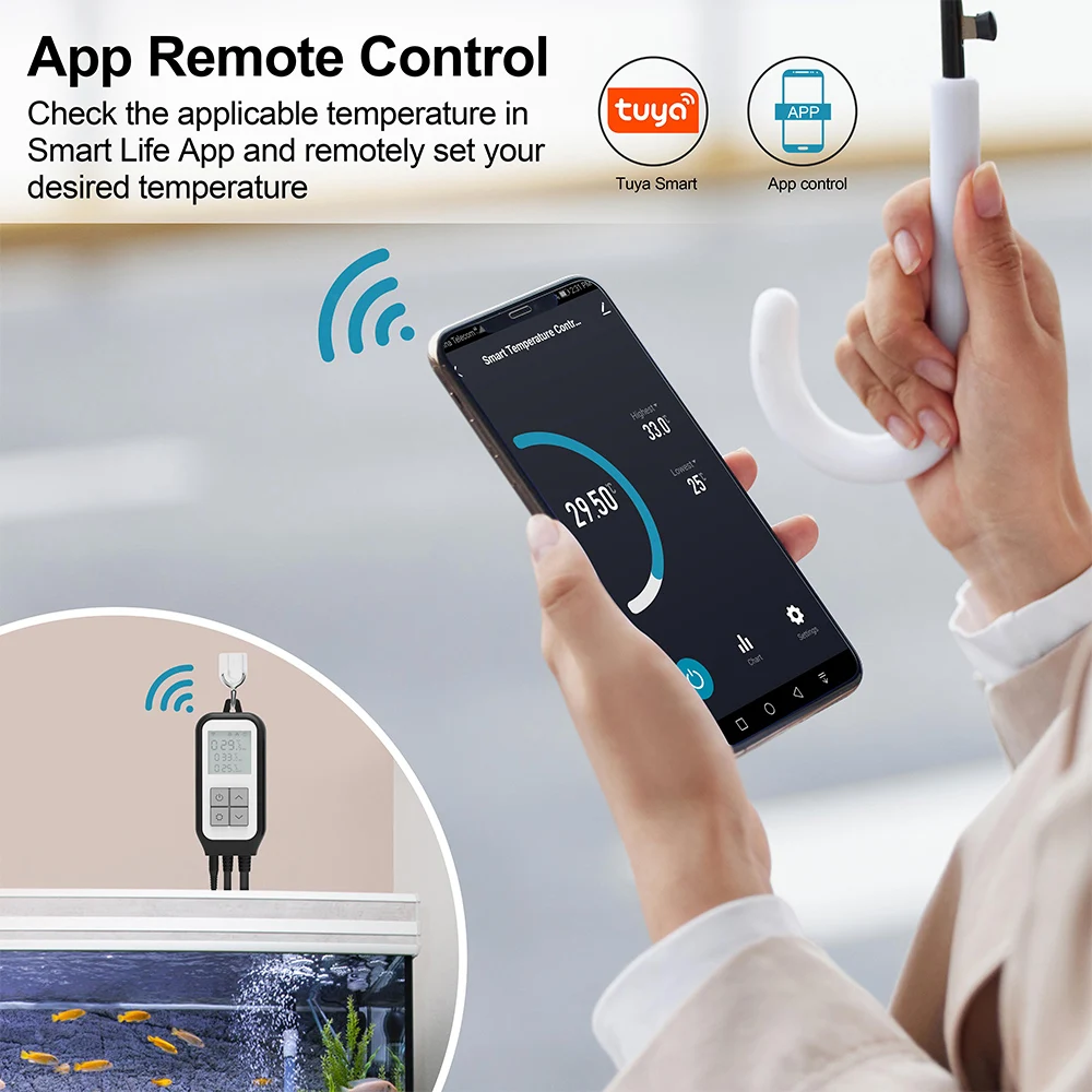 Termostato Digitale Con Presa E Sonda - Controllo Temperatura -10°C~60°C Per Riscaldamento/Raffreddamento, Timer, Per Terrari, Incubatrici, Serre