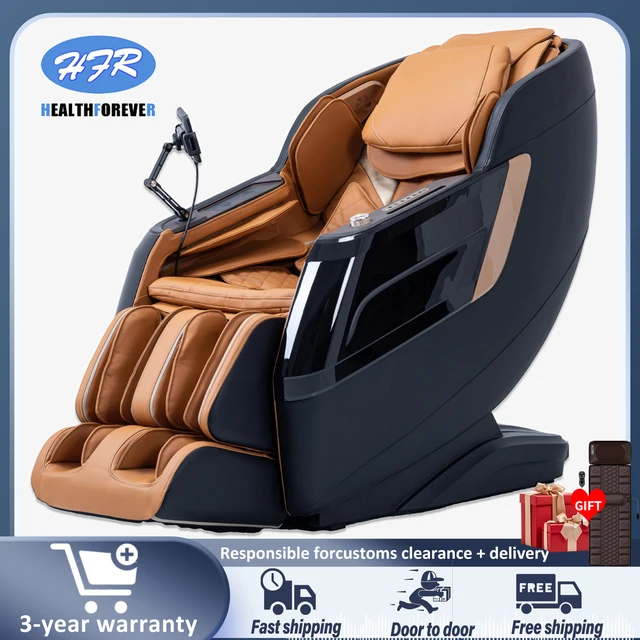 massage chair full body 4d zero gravity Full body Airbag SL Track massage chairs luxury zero gravity for home 3 year warranty