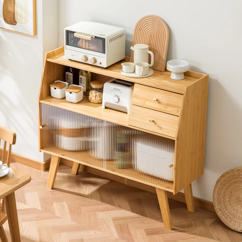 Multi-Functional Space-Saving Storage Organizer for Small Space Rustic Apartment-Size Kitchen & Dining Room Furniture