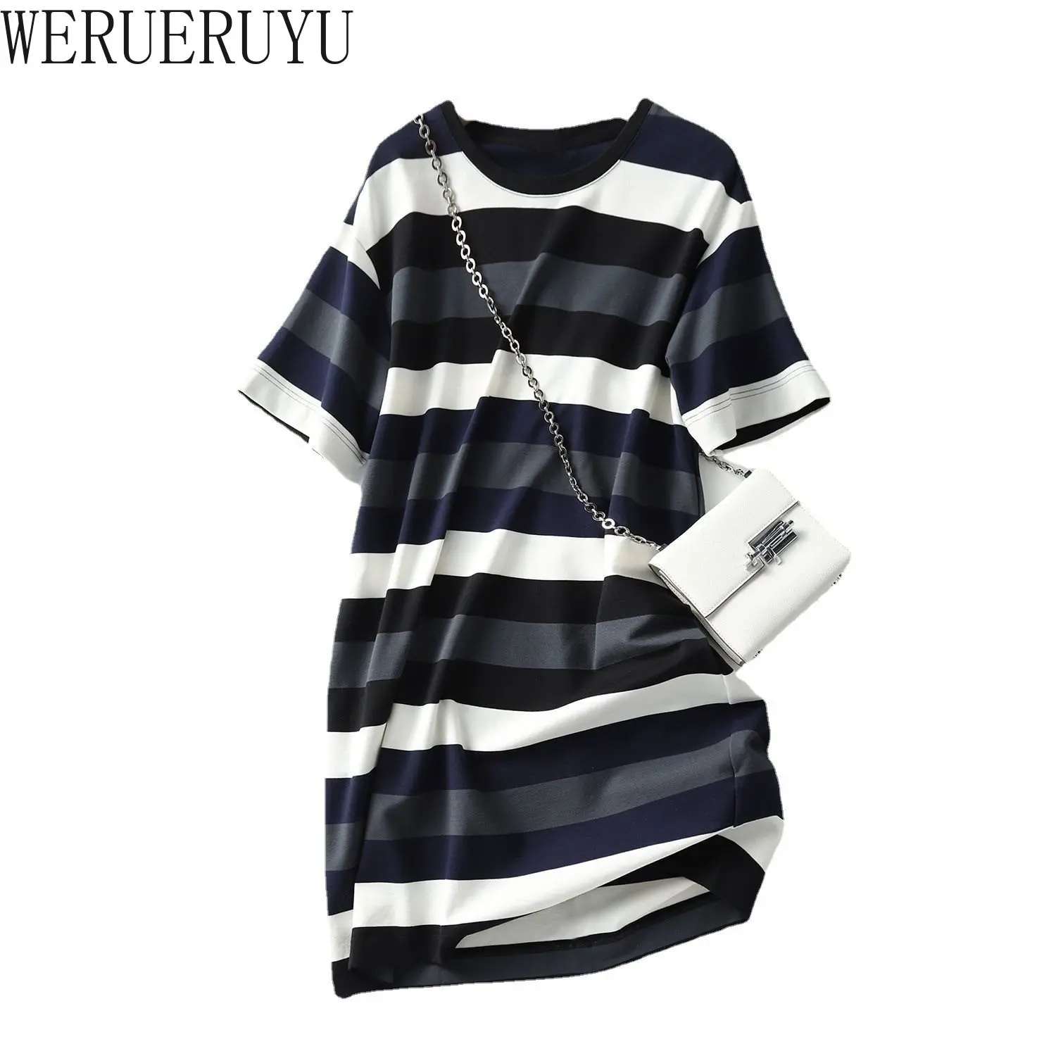 Harajuku Mini Striped Dress Woman Clothing Casual Streetwear Fashion Summer Short Sleeve Loose Elegant Womens Short Dresses 2024 - Image 5