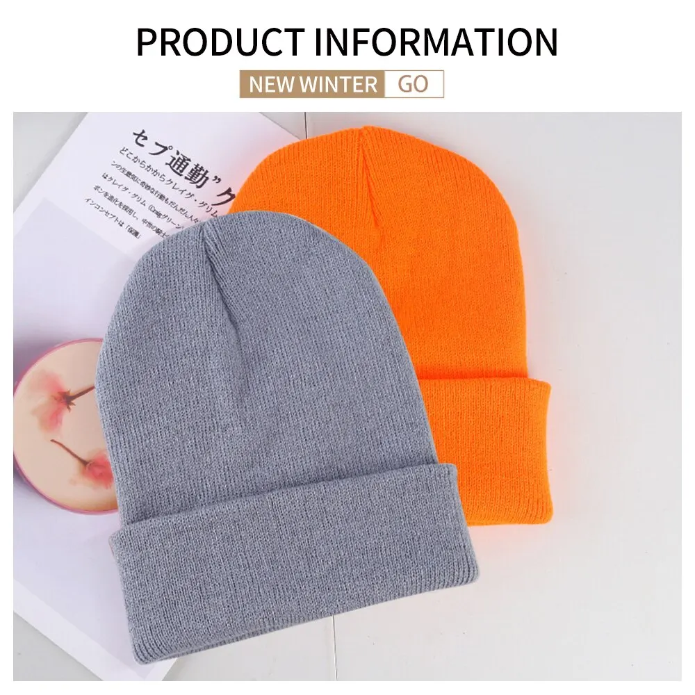 Unisex beanie muts gebreide wintermuts voor dames en heren_voghion.com