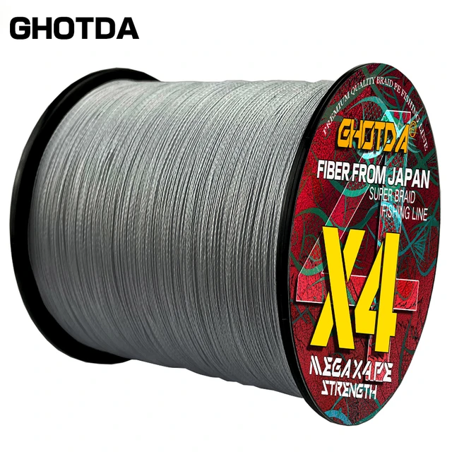 GHOTDA New 4 Strands 300M 100M Braid Fishing Line 0.4#-8.0# 10LB-80LB  Mutifilament Freshwater Hilo De Pescar - AliExpress