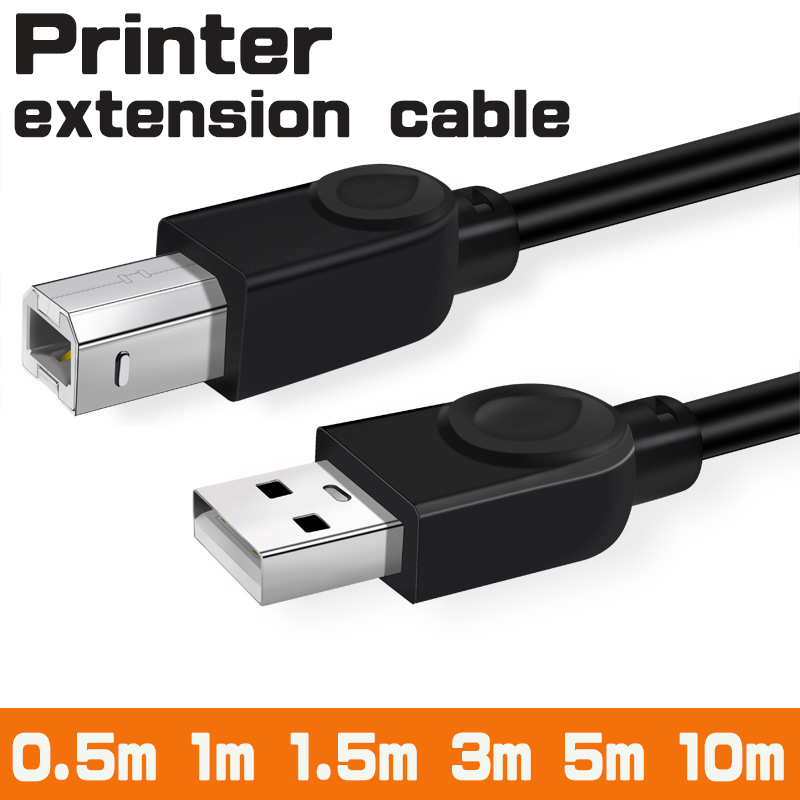ãFast ShipãUsb Printer Cable 0.5M/1M/1.5M/3M/5M/10M USB 2.0 Type A Male To B Male Cable Extension Cord For Printers