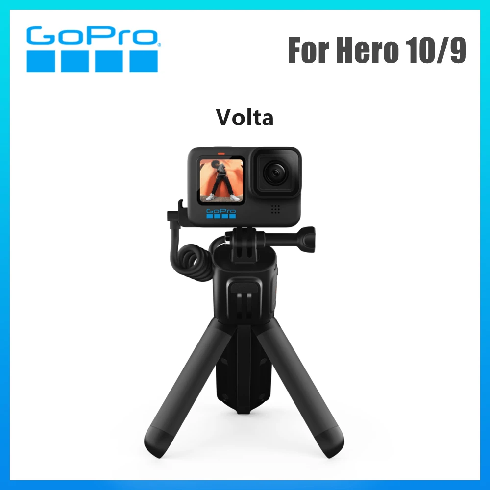 GoPro 볼타 히어로 11 10 9 용 블랙 확장 배터리, 전원 홀더 삼각대, 리모컨, 4 in 1, Go Pro 오리지널 액세서리