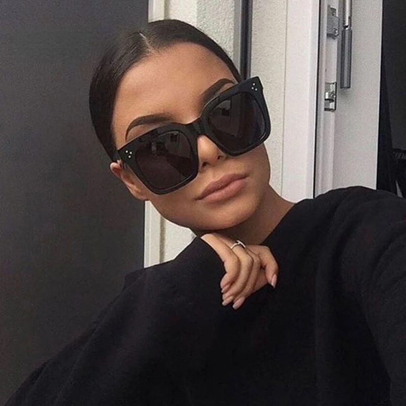 

Square Oversized Sunglasses Woman Fashion Black Gradient Vintage Sun Glasses Female Outdoor Shades Driver Retro Oculos De Sol