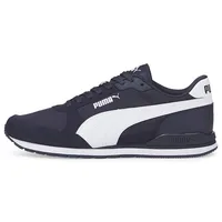 Chaussures de course basses en cuir PUMA, résistantes à l'usure et légères, identiques pour hommes et femmes, bleu foncé 384857-02 5