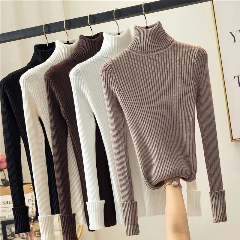 

Cheap wholesale 2023 spring autumn winter new fashion casual warm nice women Sweater woman female OL Turtleneck Vy1605