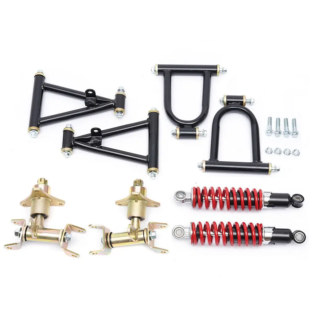 2*Suspension Shock Upper/ Lower Shock Swingarm Arm Front Suspension Rocker Modification For ATV Quad Bike Buggy Go Kart Parts