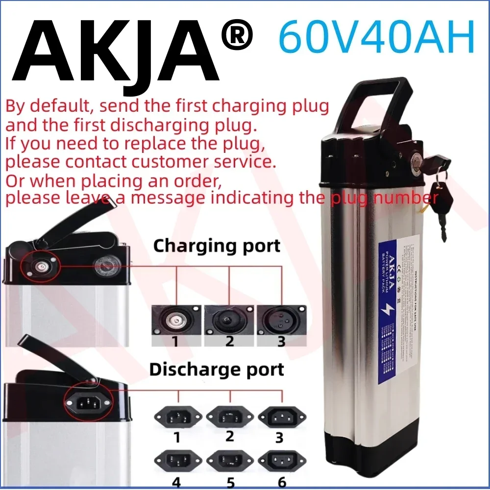 Air fast transportation New Full Capacity Power 18650 Lithium Battery 60V10ah-50ahBattery pack Suitable for Silver Fish 80-2000W 2