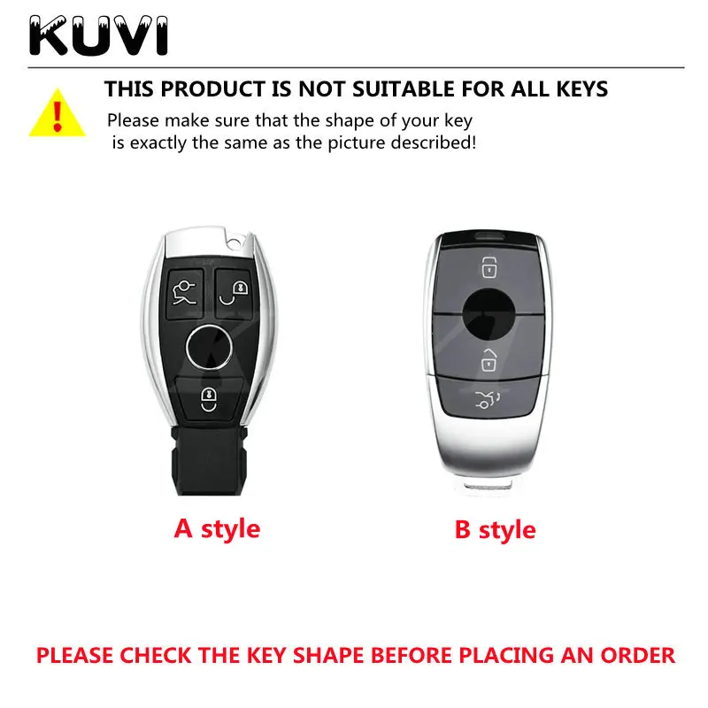 Leather TPU Car Key Case Cover Shell Fob For Mercedes Benz A B C E S Class W204 W205 W212 W213 W176 GLC CLA AMG W177 key case key case cover