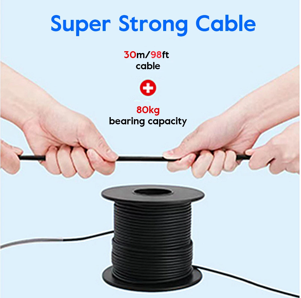 Fishing Camera Cable 15/20/30/50m Fishing Finder Camera Cable Data Line For Underwater Accessories
